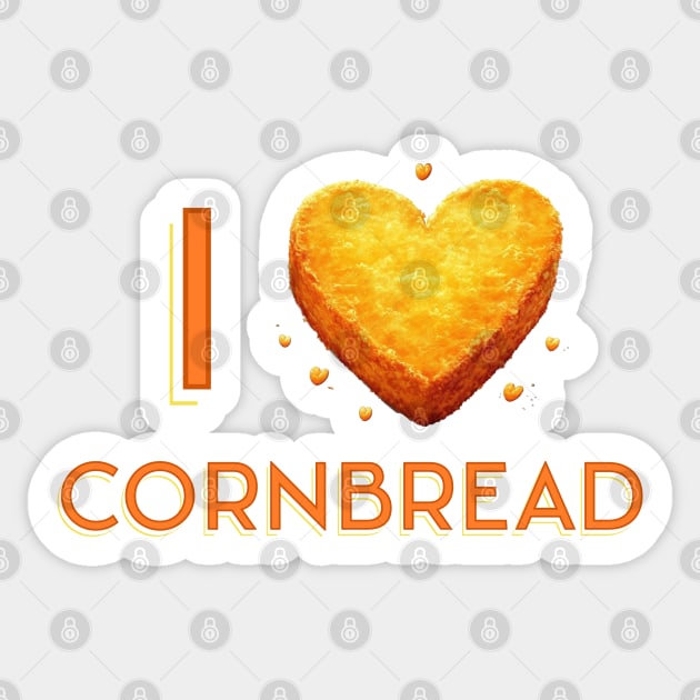 I Love Cornbread Sticker by DigitalToast